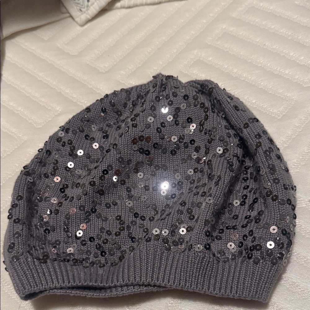 IMAN Glittery Gray Hat